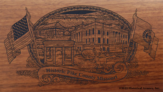 Pike County Missouri Engraved Rifle Buttstock