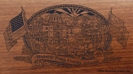 Pima County Arizona Engraved Rifle Buttstock