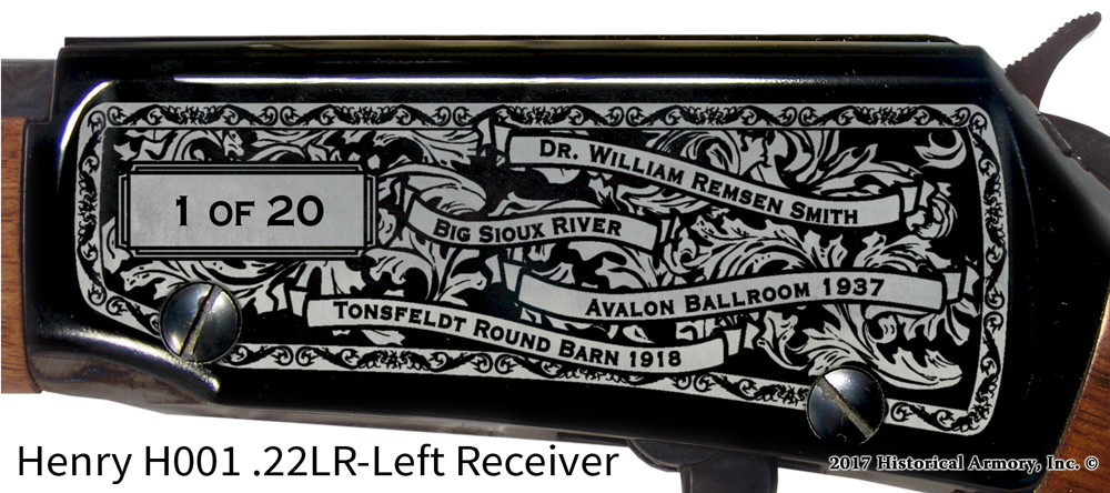 Plymouth County Iowa Engraved Rifle