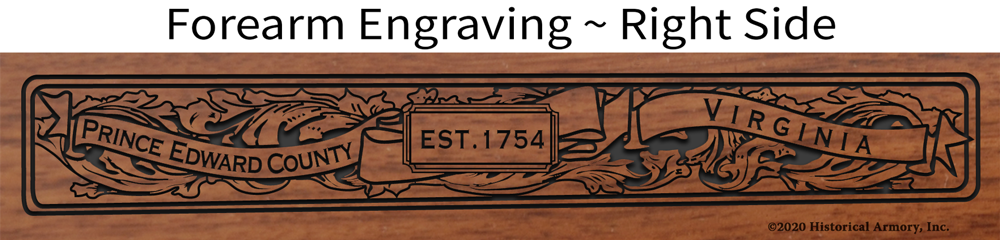 Prince Edward County Virginia Engraved Rifle