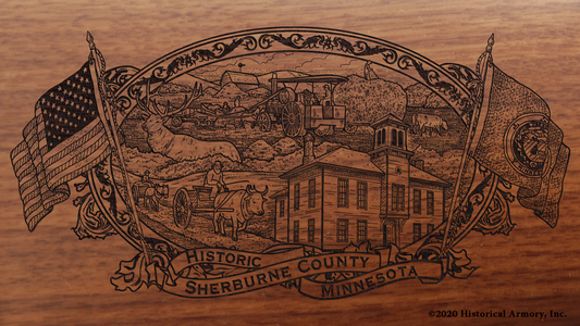 Sherburne County Minnesota Engraved Rifle