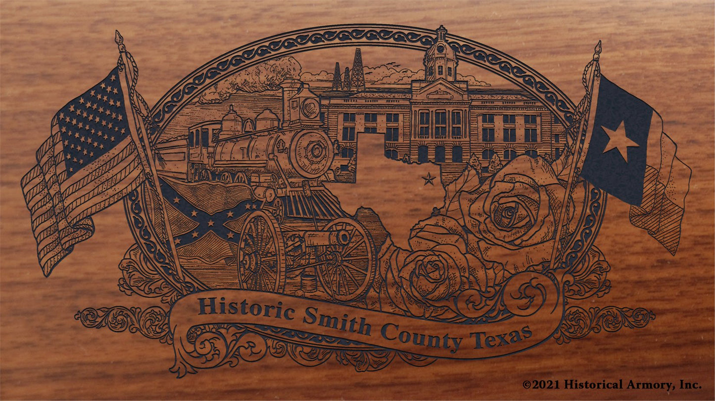 Engraved artwork | History of Smith County Texas | Historical Armory