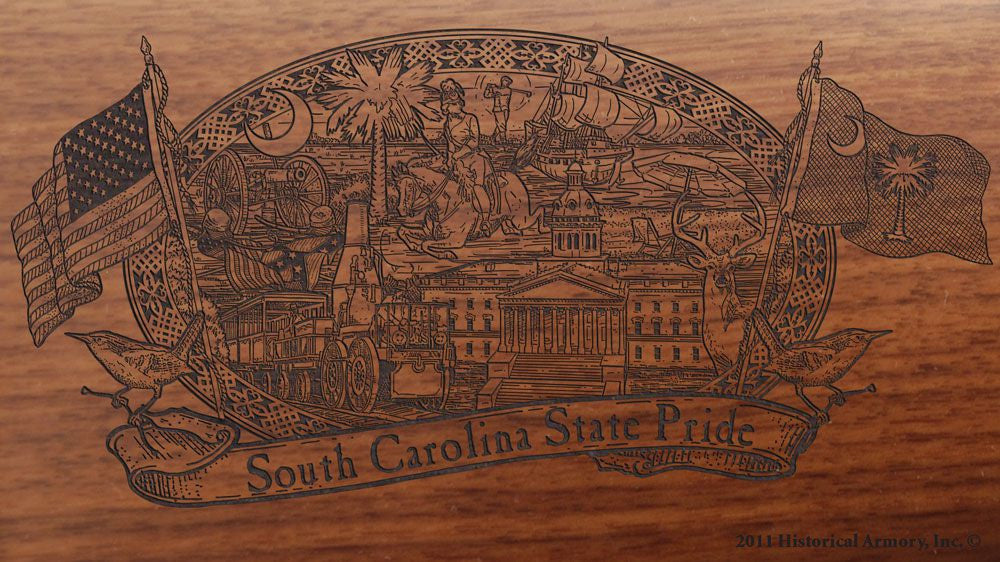 South Carolina State Pride Engraved Rifle