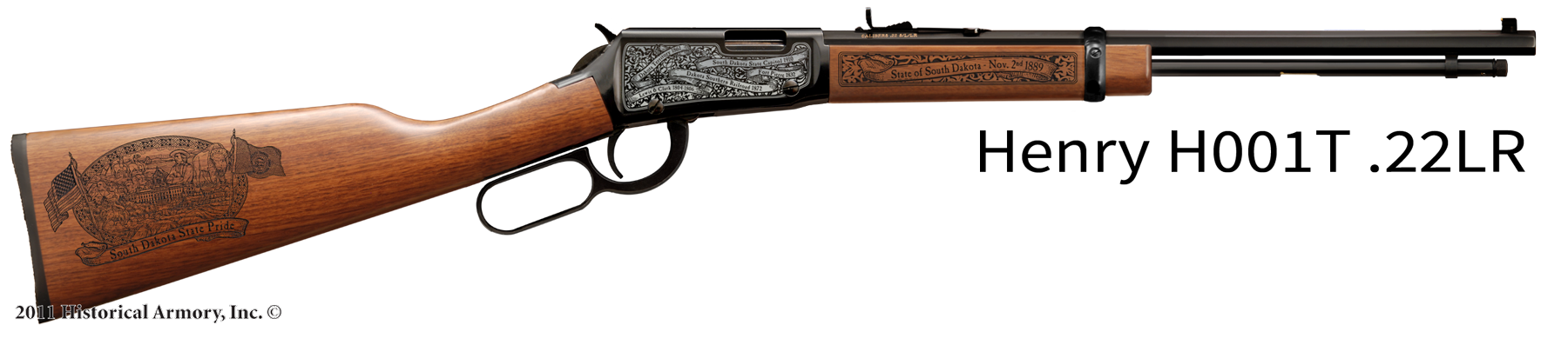South Dakota State Pride Engraved H00T Henry Rifle