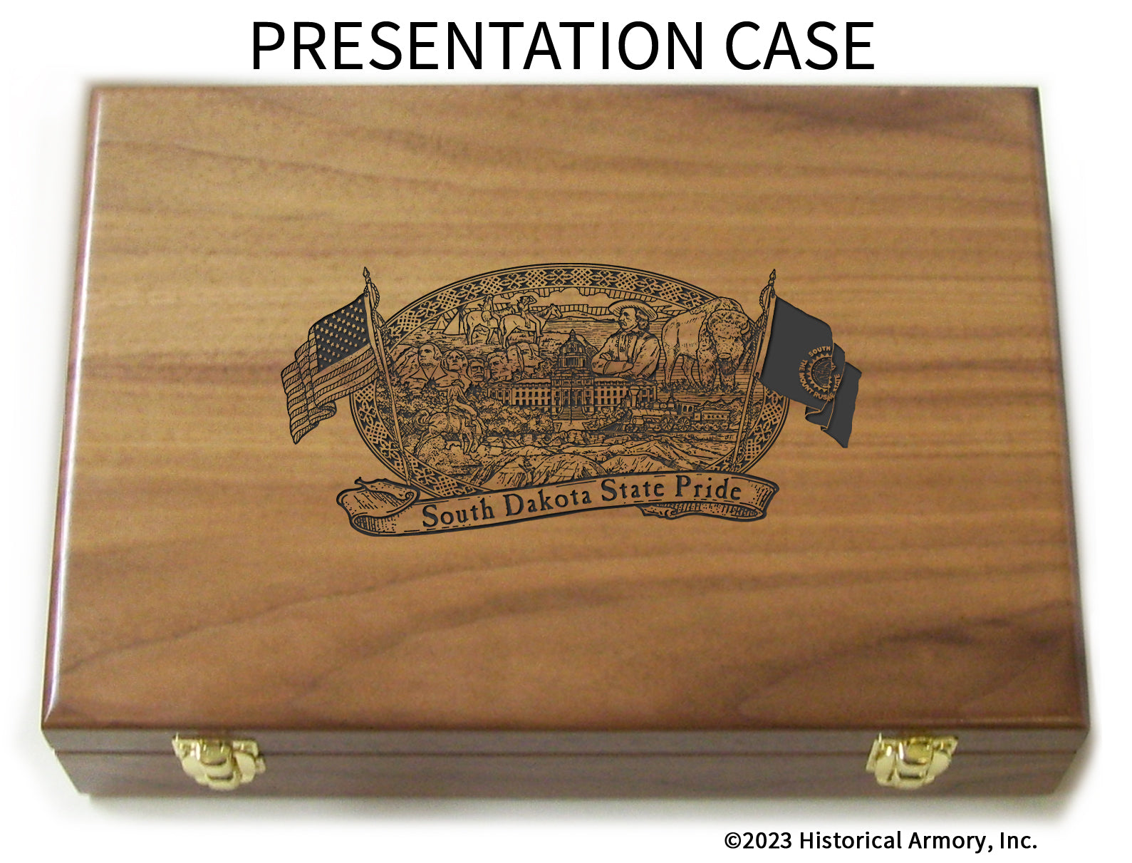 South Dakota State Pride Limited Edition Engraved 1911 Presentation Case