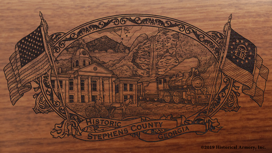 Stephens County Georgia Engraved Rifle