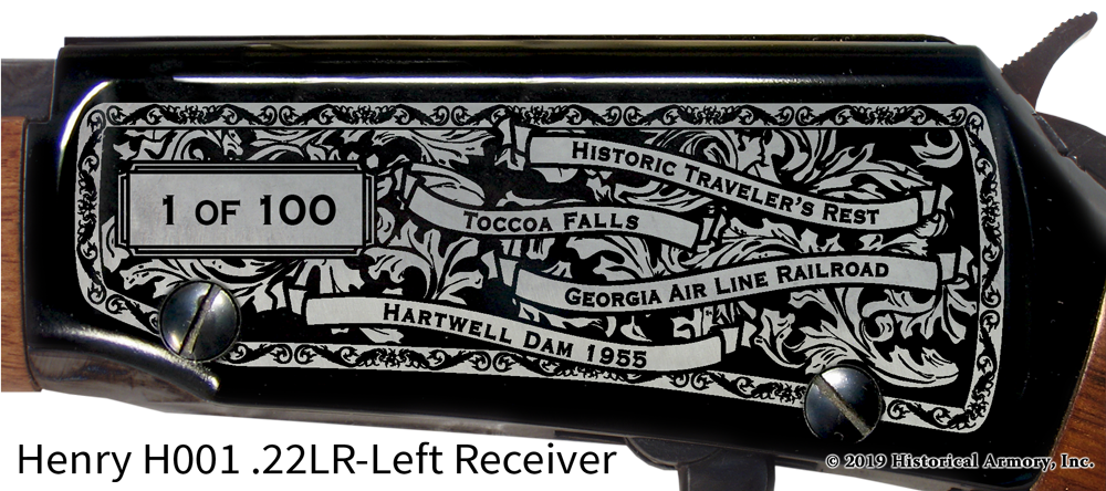 Stephens County Georgia Engraved Rifle