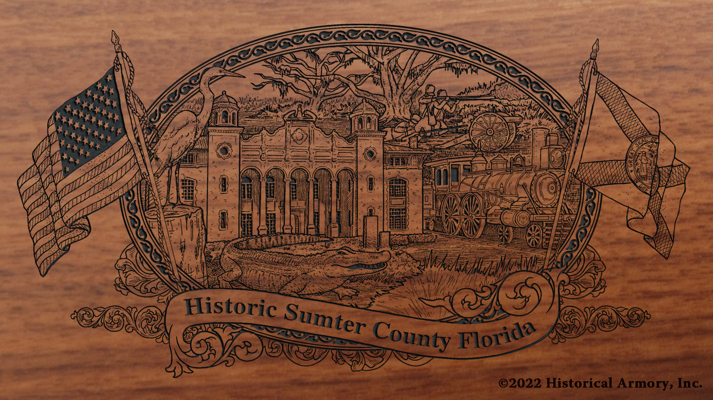 Sumter County Florida Engraved Rifle Buttstock