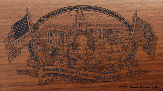 Sumter County South Carolina Engraved Rifle Buttstock