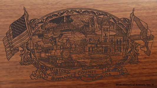 Suwannee County Florida Engraved Rifle