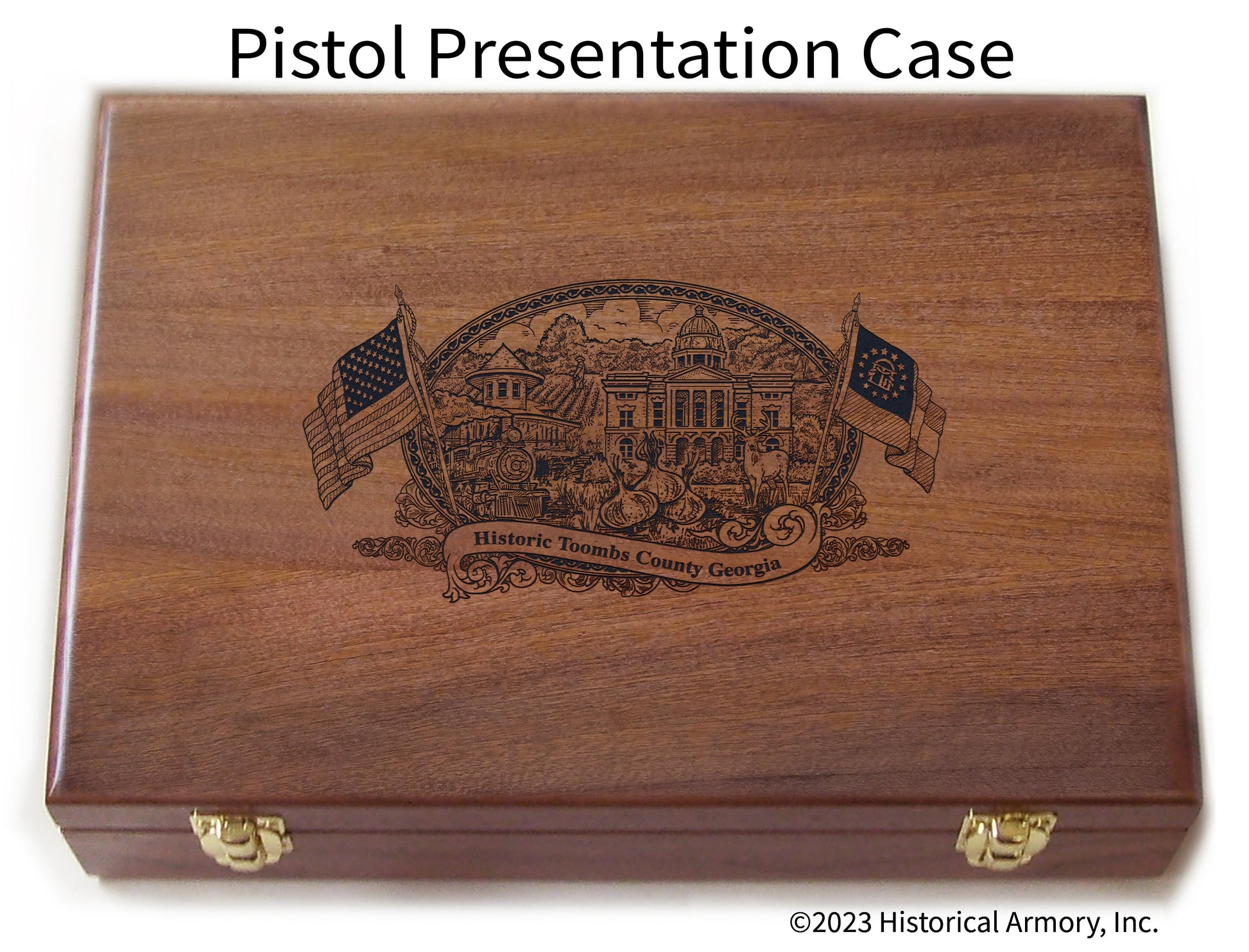 Toombs County Georgia Engraved .45 Auto Ruger 1911 Presentation Case