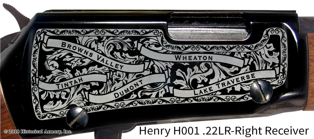 Traverse County Minnesota Engraved Rifle
