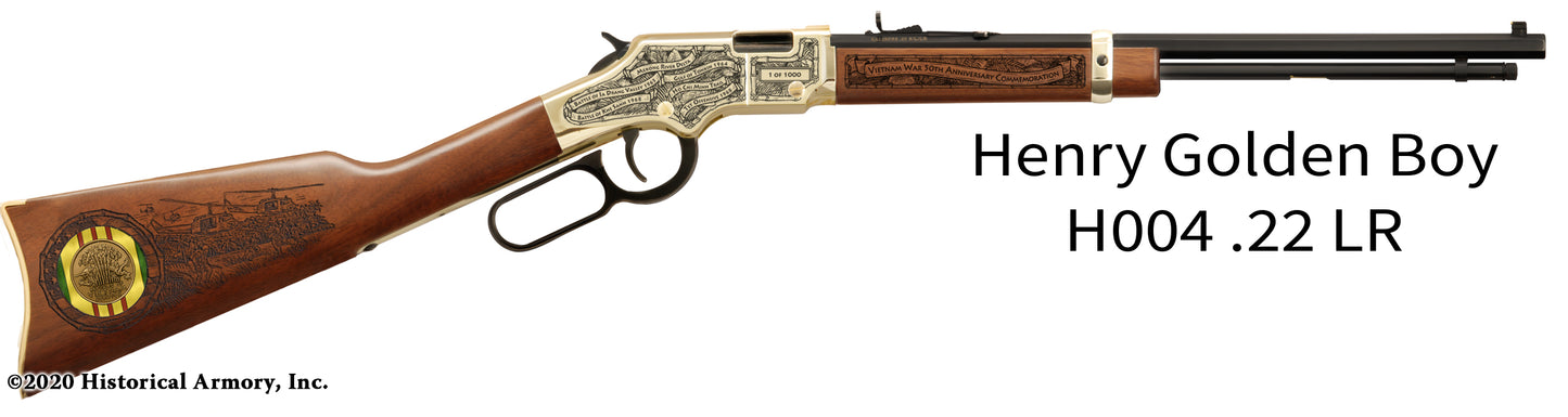 Vietnam War Engraved Henry Golden Boy Rifle
