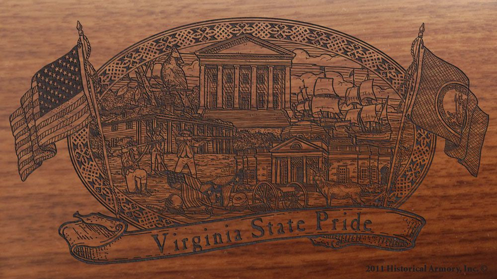 Virginia State Pride Engraved Rifle