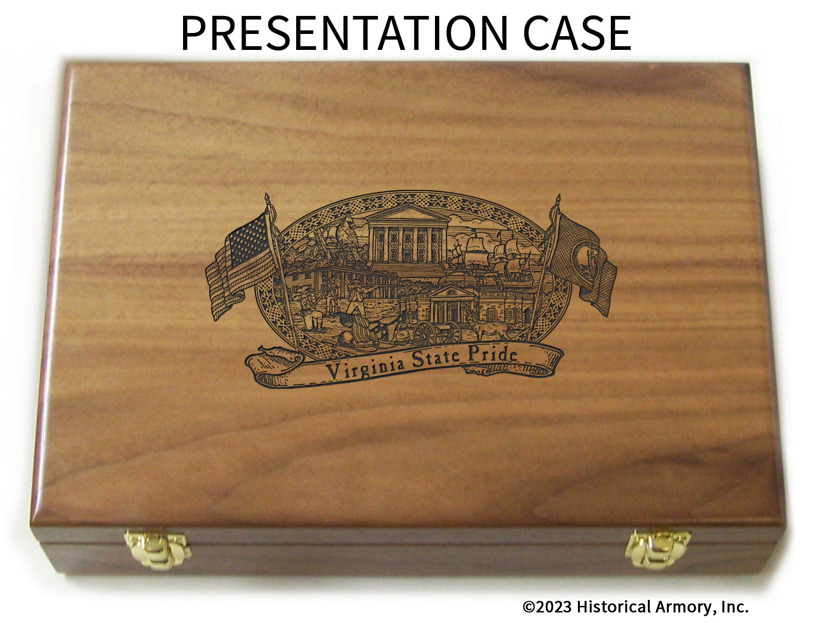 Virginia State Pride Limited Edition Engraved 1911 Presentation Case