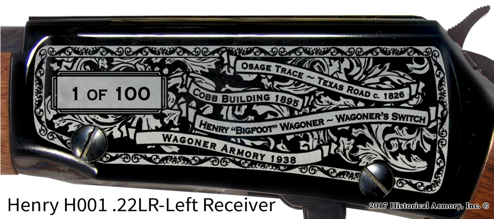 Wagoner County Oklahoma Engraved Rifle