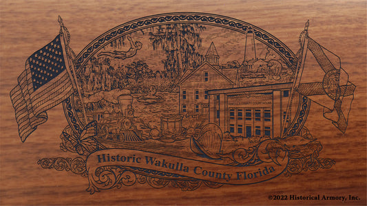 Wakulla County Florida Engraved Rifle Buttstock