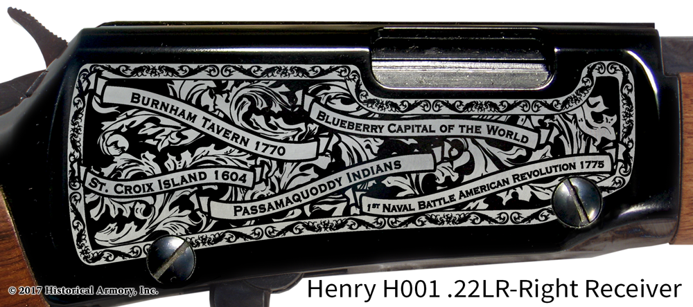 Washington County Maine Engraved Rifle