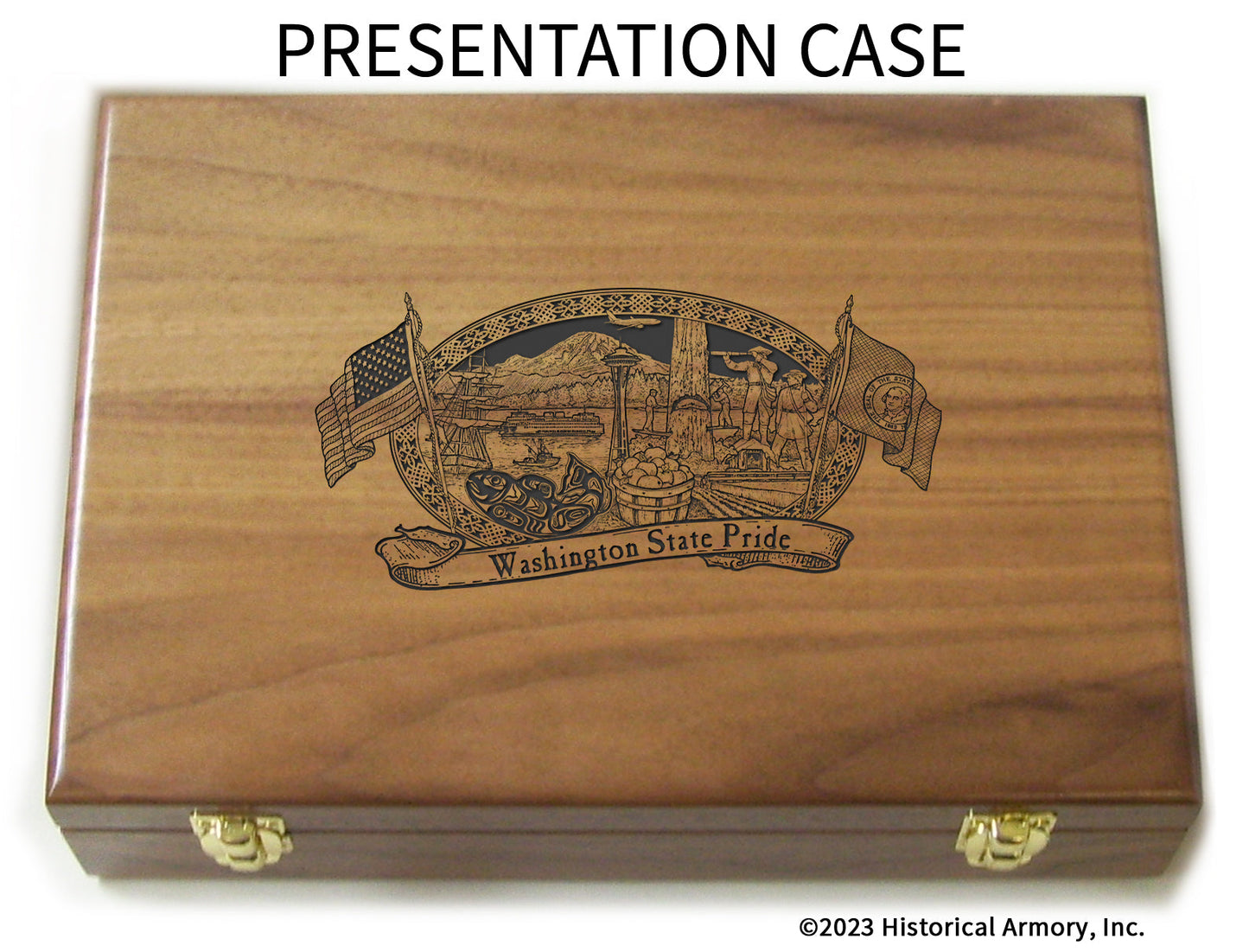 Washington State Pride Limited Edition Engraved 1911 Presentation Case