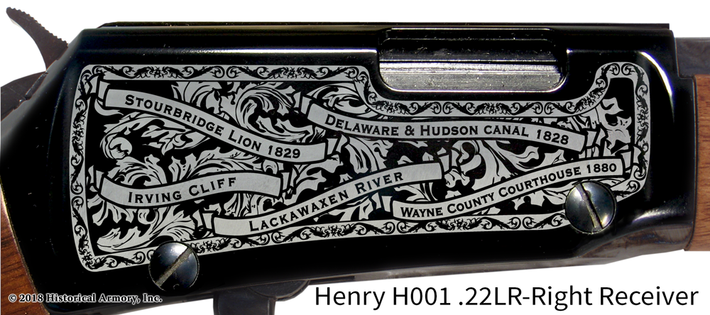 Wayne County Pennsylvania Engraved Rifle