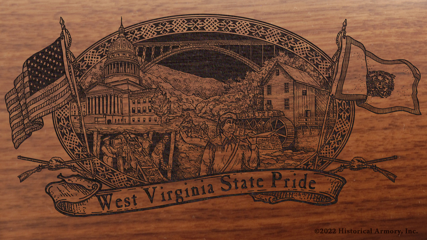 West Virginia State Pride Engraved Rifle