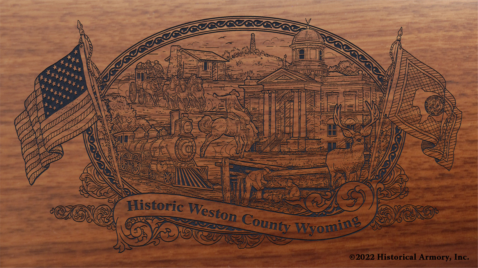 Weston County Wyoming Engraved Rifle – Historical Armory