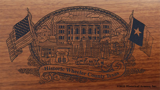 Engraved artwork | History of Wheeler County Texas | Historical Armory