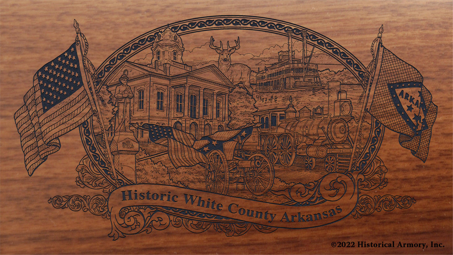 White County Arkansas Engraved Rifle Buttstock