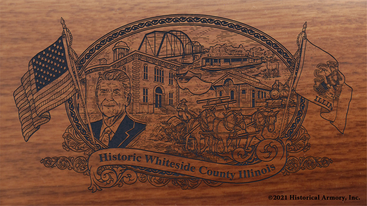 Engraved artwork | History of Whiteside County Illinois | Historical Armory
