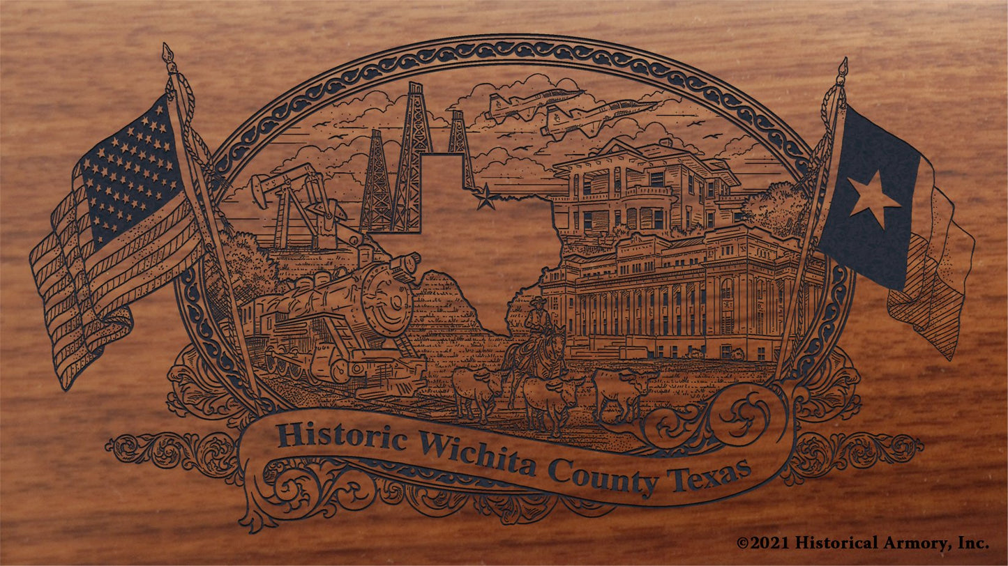 Engraved artwork | History of Wichita County Texas | Historical Armory