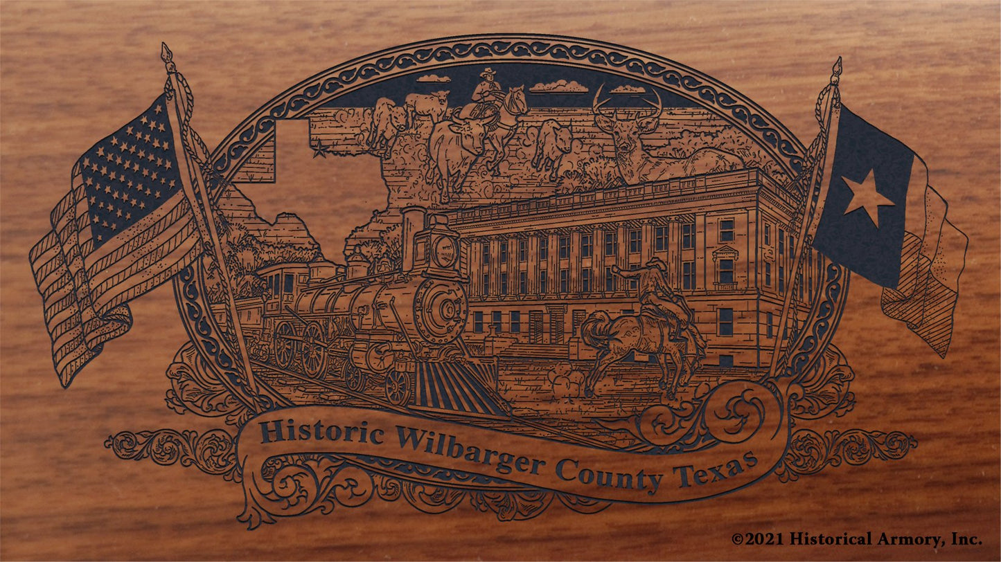 Engraved artwork | History of Wilbarger County Texas | Historical Armory