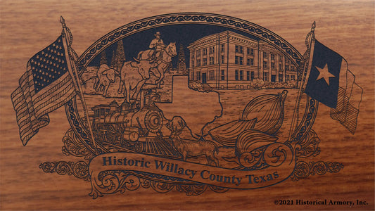 Engraved artwork | History of Willacy County Texas | Historical Armory