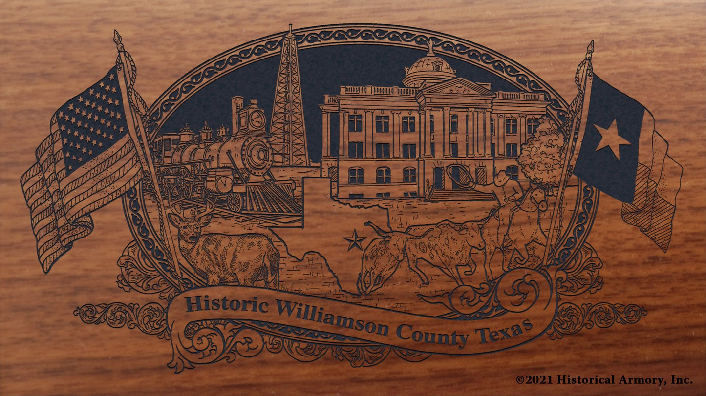 Engraved artwork | History of Williamson County Texas | Historical Armory