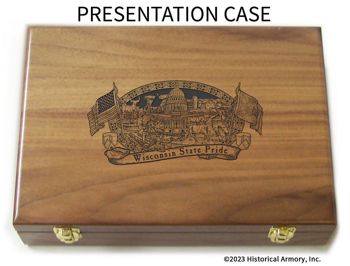 Wisconsin State Pride Limited Edition Engraved 1911 Presentation Case