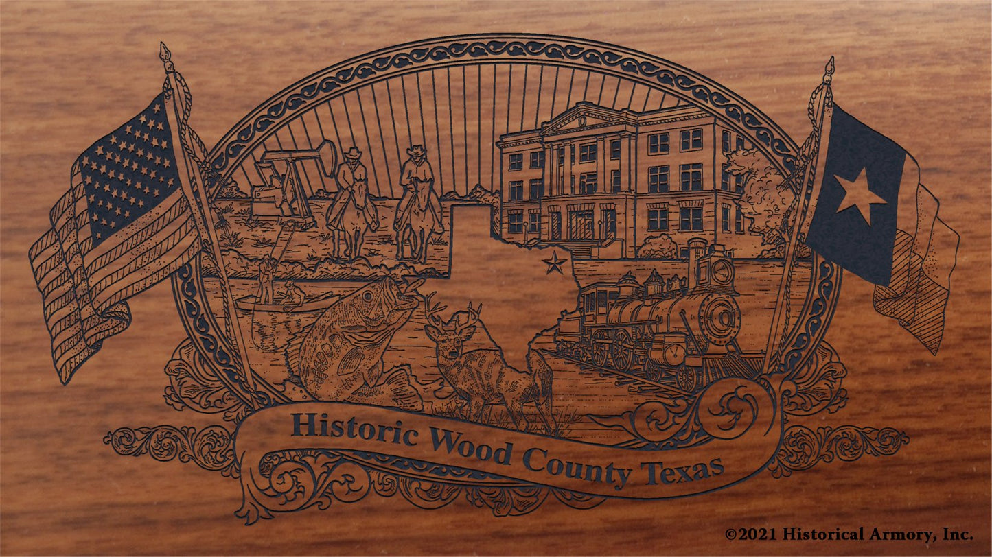 Engraved artwork | History of Wood County Texas | Historical Armory