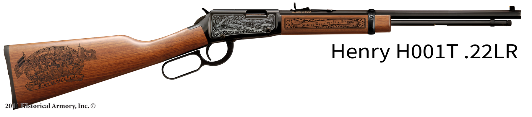 Wyoming State Pride Engraved H00T Henry Rifle