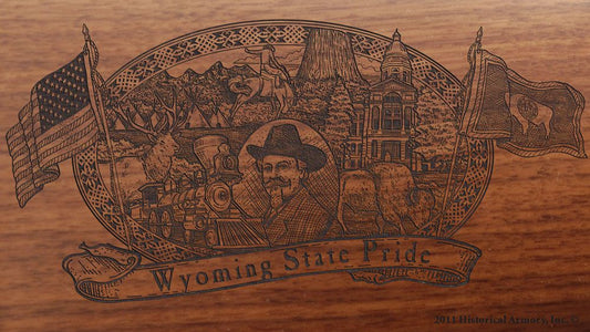 Wyoming State Pride Engraved Rifle