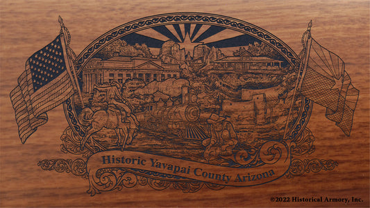Yavapai County Arizona Engraved Rifle Buttstock